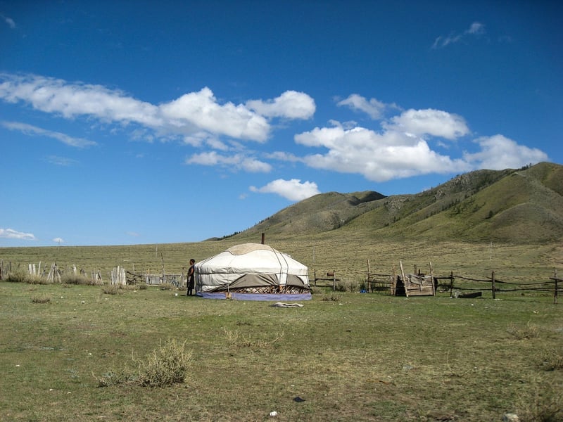 Yurt under the stars